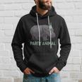 Party Animal Hippo Birthday Hippo Birthday Hoodie Gifts for Him