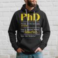 Phd Graduate Phd Graduation Doctorate Degree Definition Men Hoodie Gifts for Him