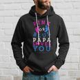Pink Or Blue Papa Loves You Gift Gender Reveal Great Gift Hoodie Gifts for Him