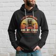 Retro I Like My Bourbon And My Cigar And Maybe Three People Funny Quote Tshirt Hoodie Gifts for Him