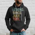 Retro Vintage Legend Epic Since July 1981 Birthday Hoodie Gifts for Him