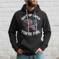 Shut Up Liver Youre Fine 4Th Of July American Flag Eagle Hoodie Gifts for Him