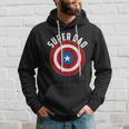 Super Dad Superhero Shield Fathers Day Hoodie Gifts for Him