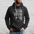 There Aint No Such Thing As Luck But I Sure Do Believe In Stupid Because You Prove It Every F–King Day Hoodie Gifts for Him