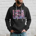 Usa World Flags Pattern Hoodie Gifts for Him