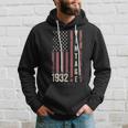 Vintage 1932 90Th Birthday 90 Years Old Funny American Flag Hoodie Gifts for Him
