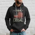 Vintage Old American Flag Think While Its Still Legal Hoodie Gifts for Him