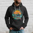 Vintage Tropical Water Life Dangerous Wave Hunter Shark Hoodie Gifts for Him