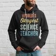 Worlds Okayest Science Teacher Physics Funny Hoodie Gifts for Him