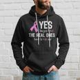 Yes Theyre Fake Funny Breast Cancer Tshirt Hoodie Gifts for Him