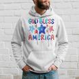 Kids Cute American Flag Girls 4Th Of July God Bless America Kids Hoodie Gifts for Him