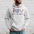 Peace Love America V2 Hoodie Gifts for Him