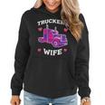 Trucker Truckers Wife Pink Truck Truck Driver Trucker Women Hoodie