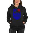 4Th Of July Merica Bearded Glasses Proud American Women Hoodie