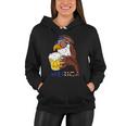 American Bald Eagle Mullet Graffiti 4Th Of July Patriotic Gift Women Hoodie