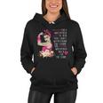 Fight Breast Cancer Quote Messy Bun Women Hoodie