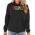 Firefighter Funny Papa Firefighter Fathers Day For Dad Women Hoodie