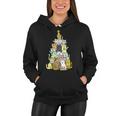 Funny Cat Christmas Tree Tshirt Women Hoodie