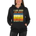 I Like Dogs And Weed And Maybe 3 People Tshirt V2 Women Hoodie