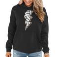 Leopard Volleyball Lightning Bolt Volleyball Mom Game Day Women Hoodie Graphic Print Hooded Sweatshirt