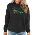Loads Of Luck - St Pattys Day Vintage Pickup Truck Women Hoodie Graphic Print Hooded Sweatshirt