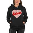 Love Science Retro Heart Women Hoodie