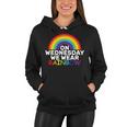On Wednesday We Wear Rainbow Women Hoodie