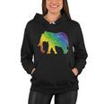 Rainbow Elephant V2 Women Hoodie