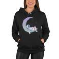 Relaxing Astronaut On The Moon Women Hoodie