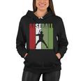 Retro Vintage Baseball Player Silhouette Baseball Lover Baseball Dad Women Hoodie