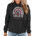 Test Day I Believe In You Rainbow Gifts Women Students Men V2 Women Hoodie