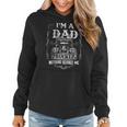 Trucker Truck Driver Fun Fathers Day Im A Dad And Trucker Vintage Women Hoodie
