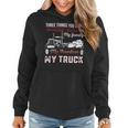 Trucker Trucker Dad Truck Driver Father Dont Mess With My Family Women Hoodie