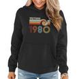 Vintage 1980 Retro Birthday Gift Graphic Design Printed Casual Daily Basic Women Hoodie