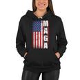 Vintage Grunge Maga American Flag Women Hoodie