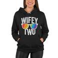 Wifey Two Lesbian Pride Lgbt Bride Couple Women Hoodie