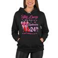 Womens This Queen Was Born On September 24Th High Heel Birthday Women Hoodie