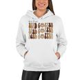 Coffee Smiley Face But First Iced Coffee Retro Cold Coffee  Women Hoodie