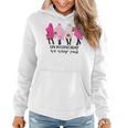 On Wednesday We Wear Pink Ghost Halloween Breast Cancer Women Hoodie Graphic Print Hooded Sweatshirt