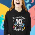 10Th Birthday Funny Gift Funny Gift This Girl Is Now 10 Double Digits Gift Women Hoodie Gifts for Her