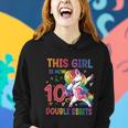 10Th Birthday Gift Girls This Girl Is Now 10 Double Digits Funny Gift Women Hoodie Gifts for Her