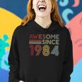 38Th Birthday 1984 Made In 1984 Awesome Since 1984 Birthday Gift Women Hoodie Gifts for Her
