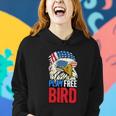 4Th Of July American Flag Bald Eagle Mullet Play Free Bird Gift Women Hoodie Gifts for Her