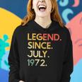 50 Years Old Vintage Legend Since July 1972 50Th Birthday Women Hoodie Gifts for Her
