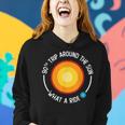90Th Birthday Retro 90Th Trip Around The Sun What A Ride Women Hoodie Gifts for Her