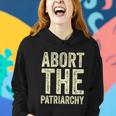 Abort The Patriarchy Vintage Feminism Reproduce Dignity Women Hoodie Gifts for Her