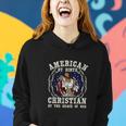 American By Birth Christian For 4Th Of July Women Hoodie Gifts for Her