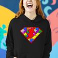 Autism Superhero Puzzle Crest Tshirt Women Hoodie Gifts for Her