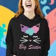 Big Sister Cute Cat Tshirt Women Hoodie Gifts for Her
