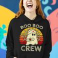 Boo Boo Crew Nurse Funny Ghost Halloween Nurse V3 Women Hoodie Gifts for Her